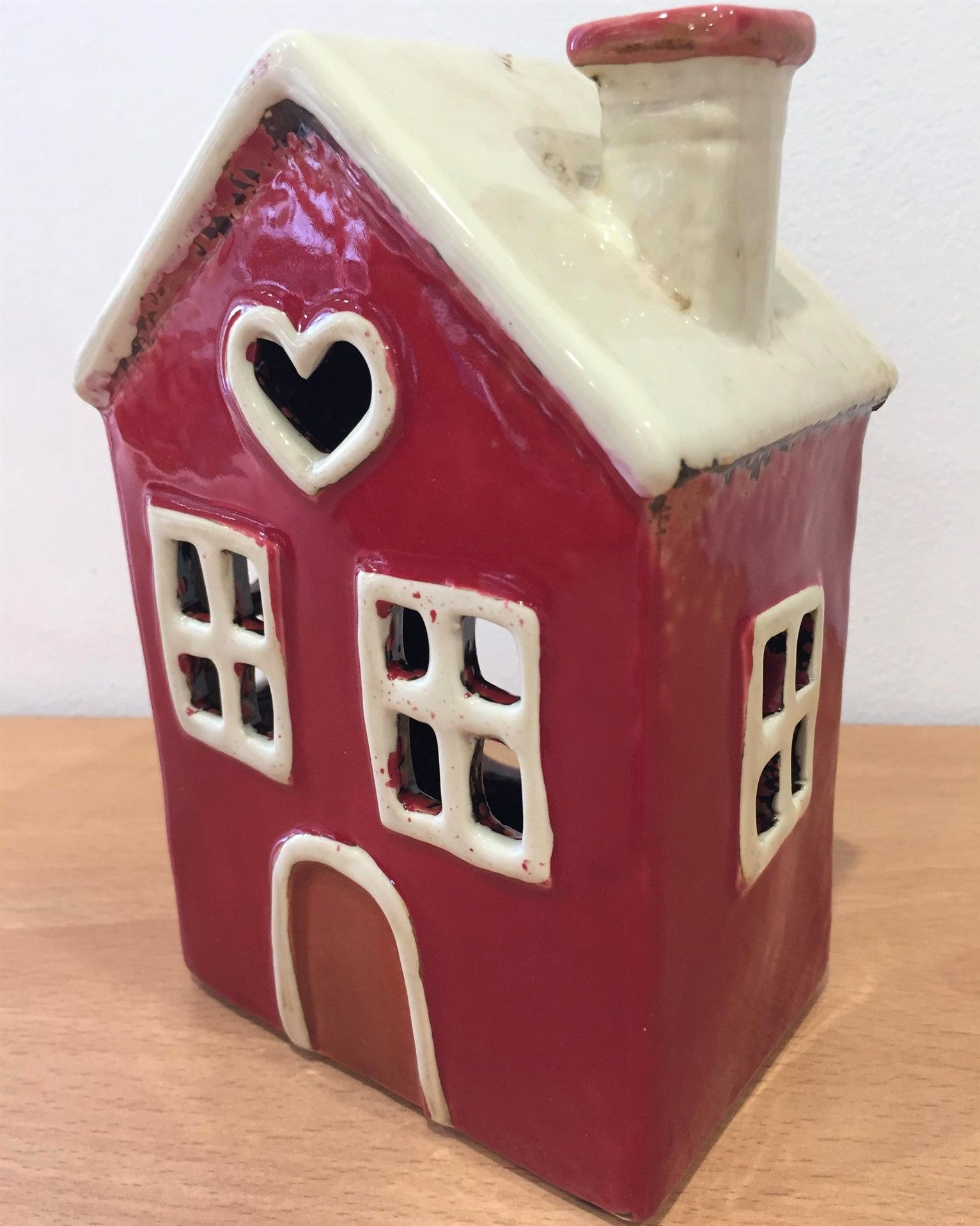 Ceramic Tealight Love Heart House