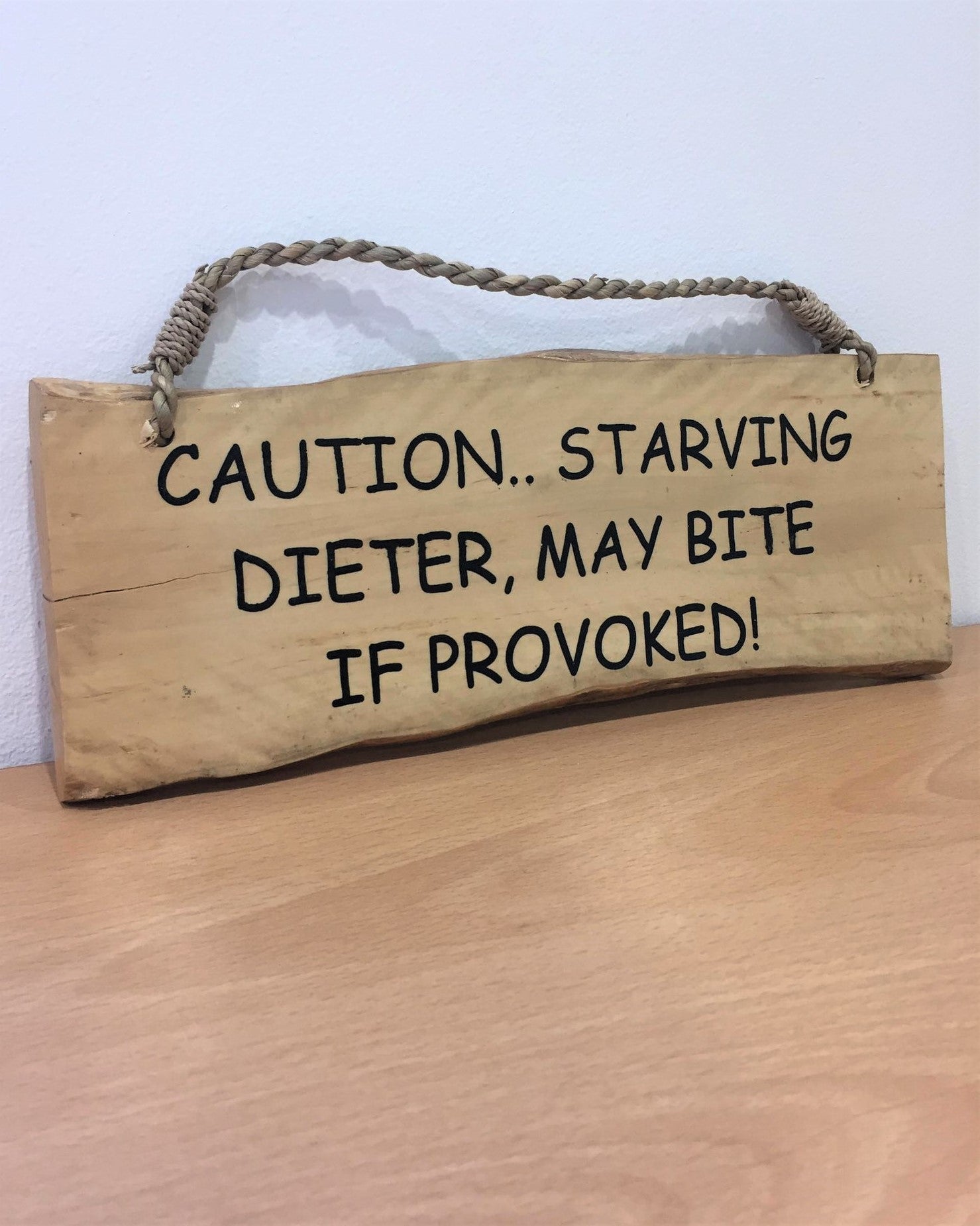 Sign - Caution.. Starving