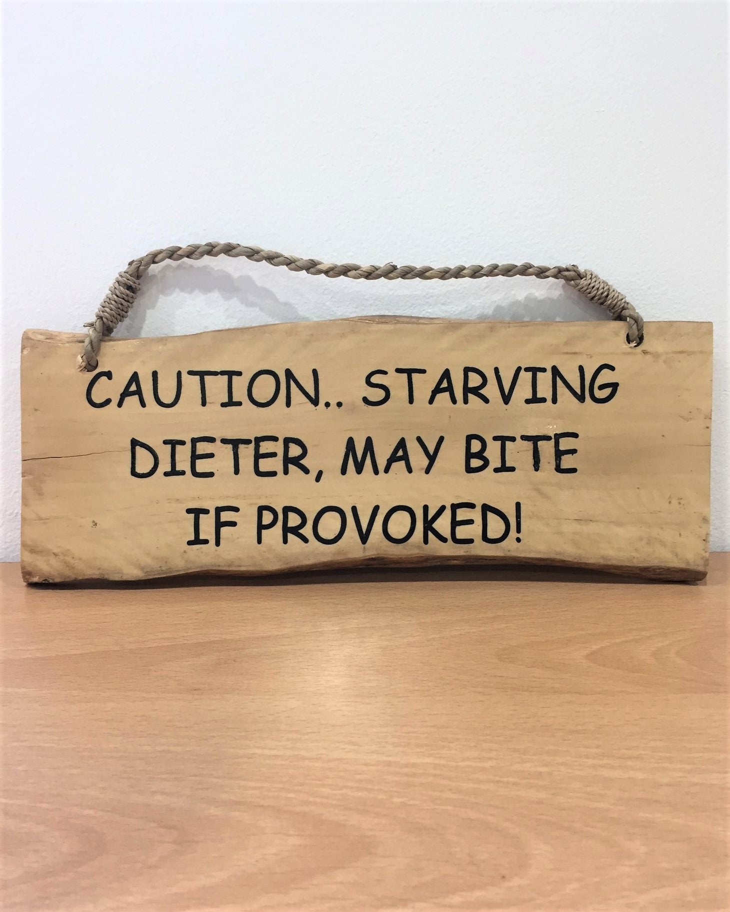 Sign - Caution.. Starving