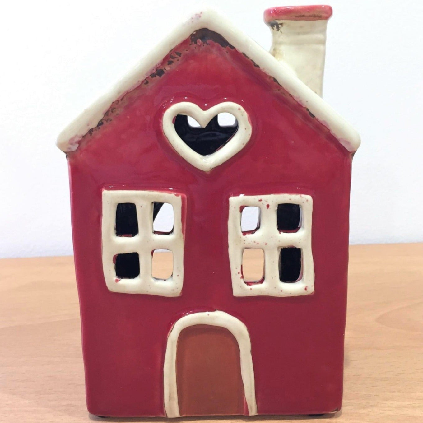 Ceramic Tealight Love Heart House