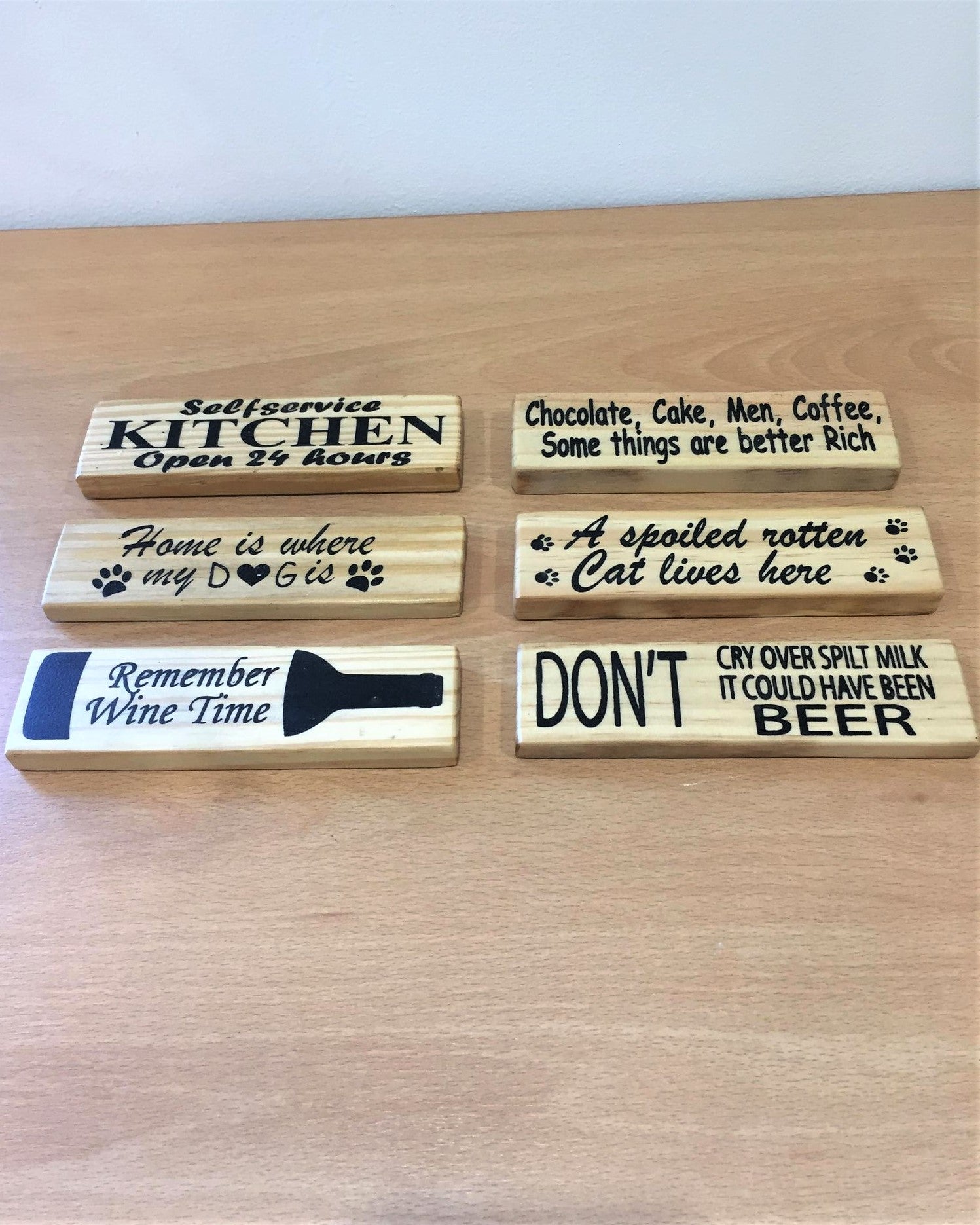 Assorted Wooden Magnets