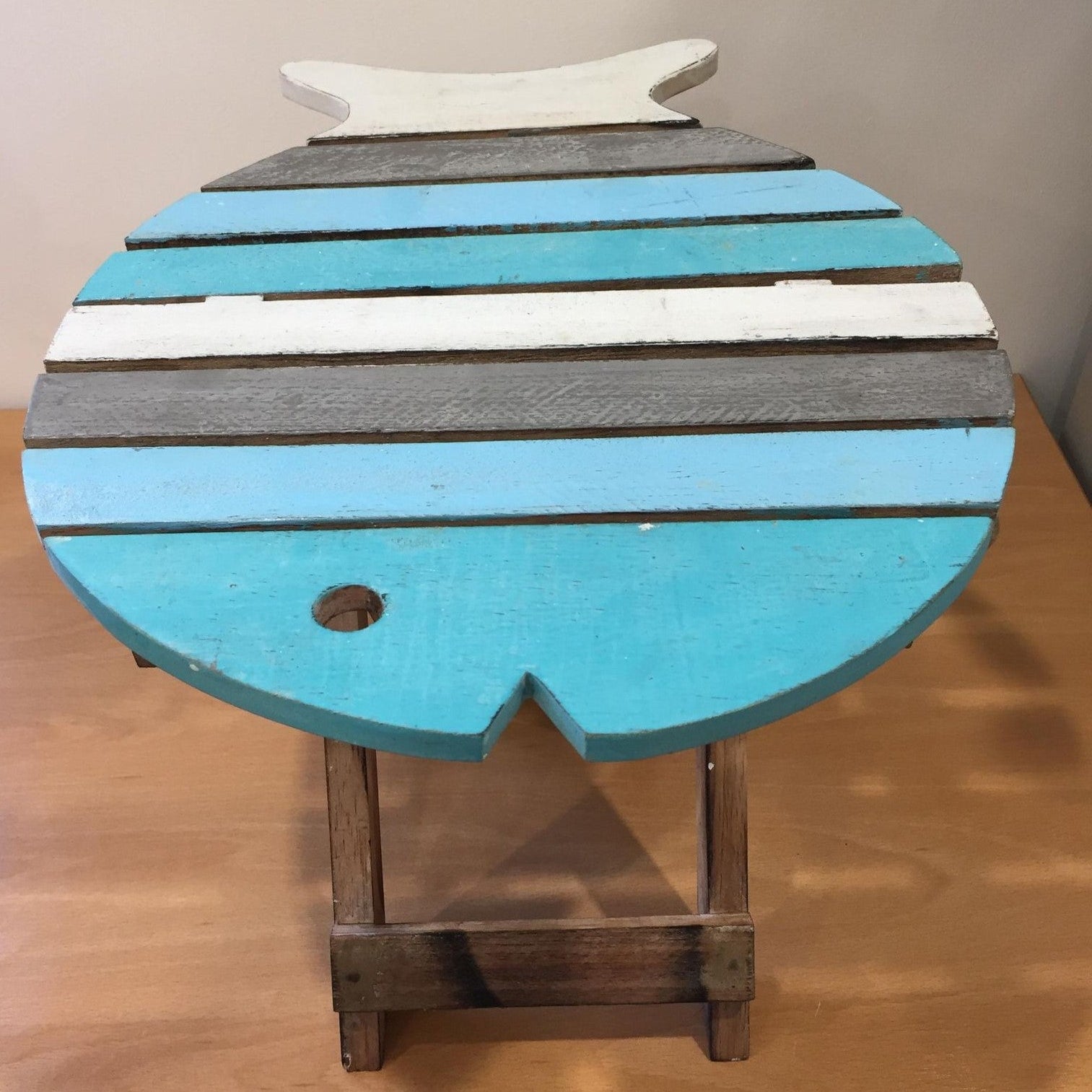 Small Wooden Fish Table