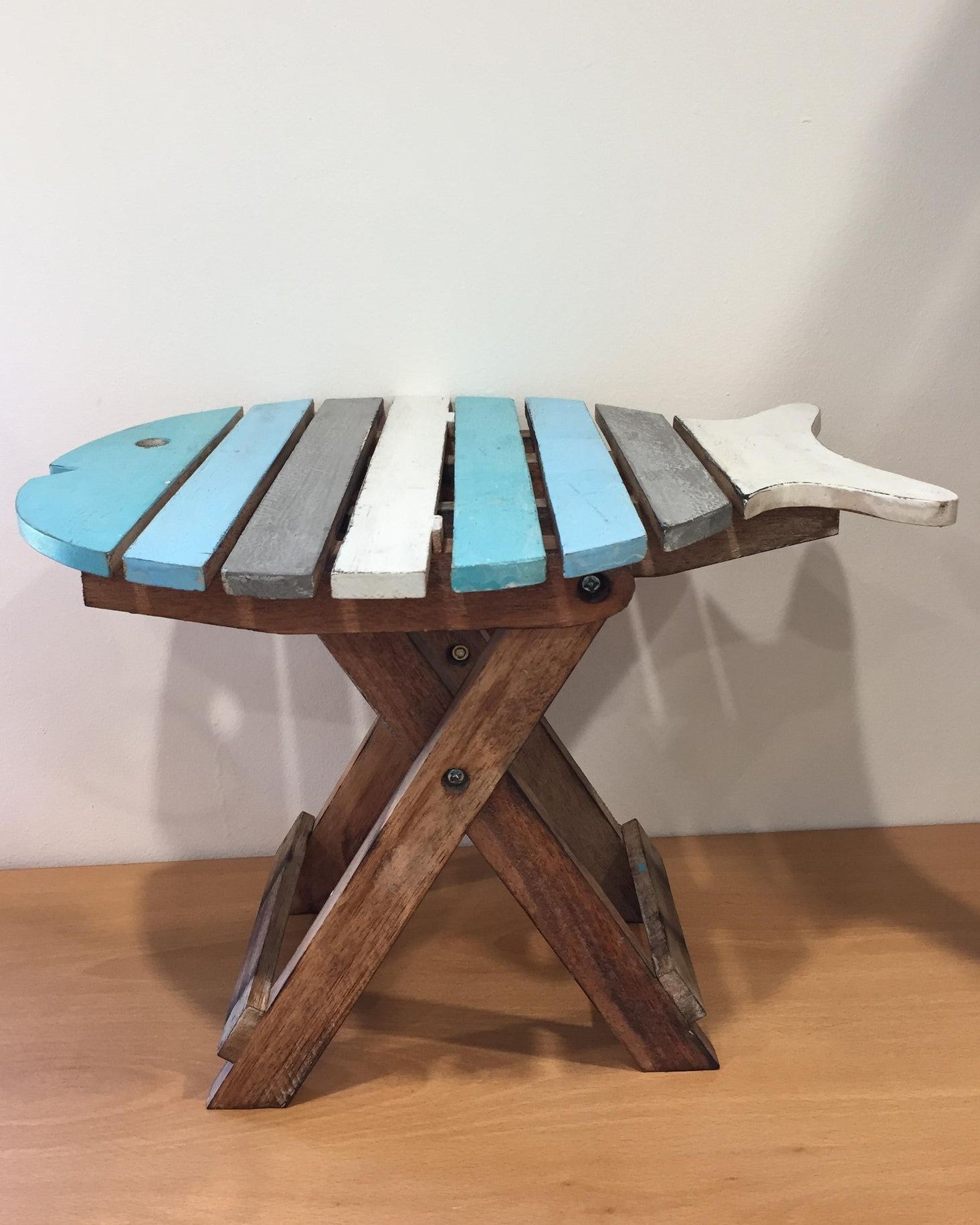 Small Wooden Fish Table