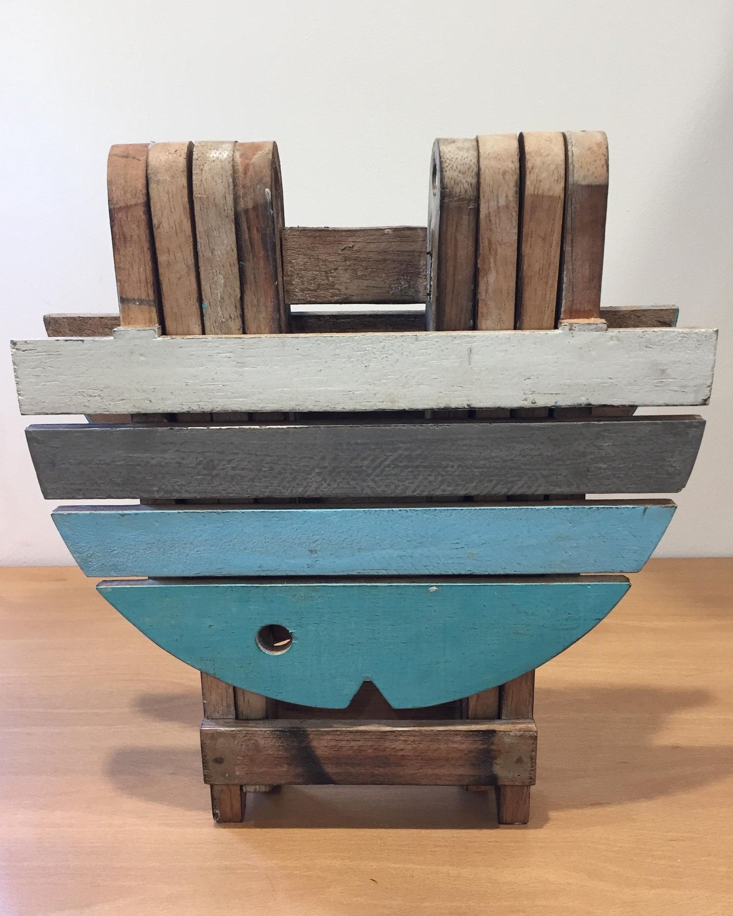 Small Wooden Fish Table