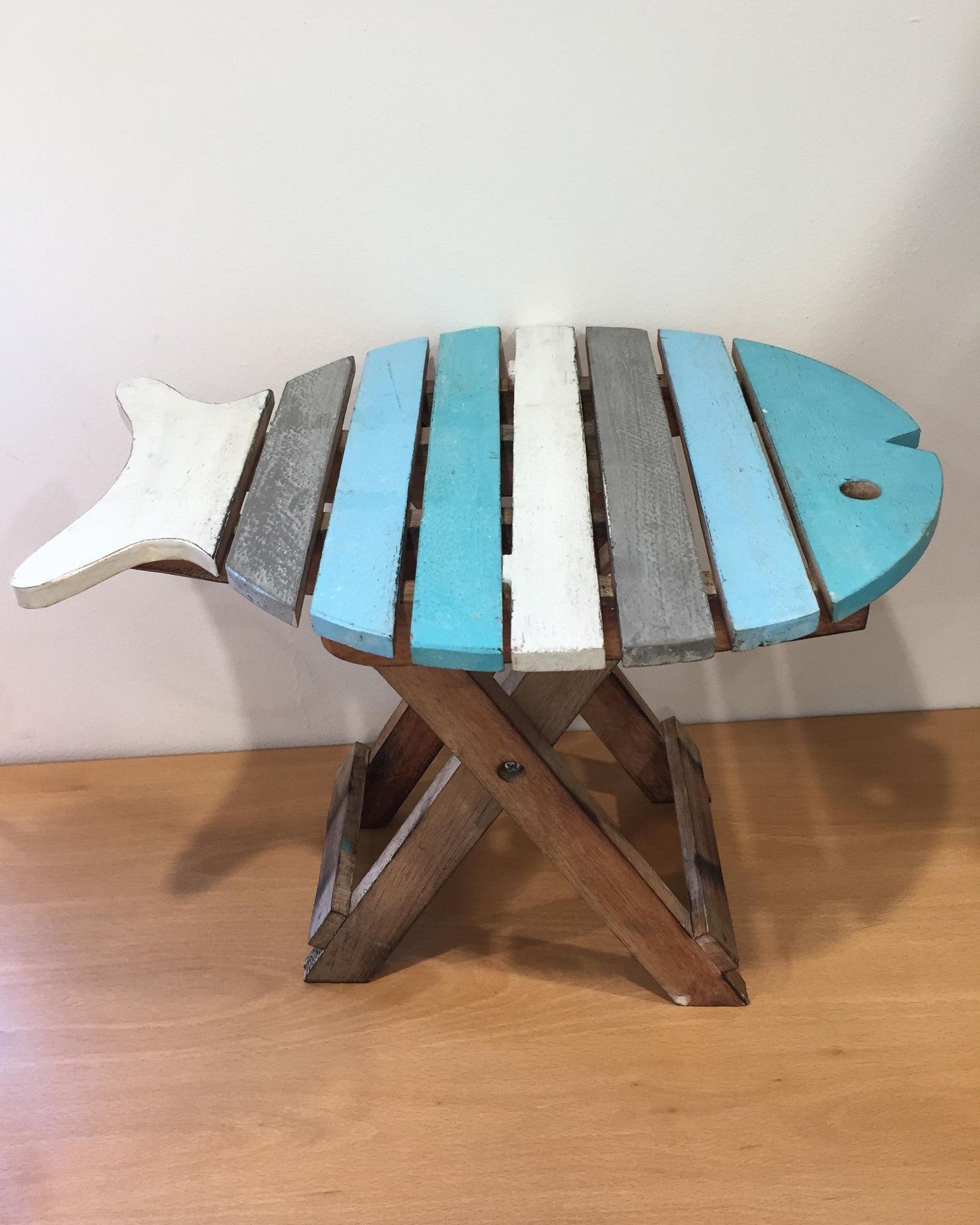 Small Wooden Fish Table