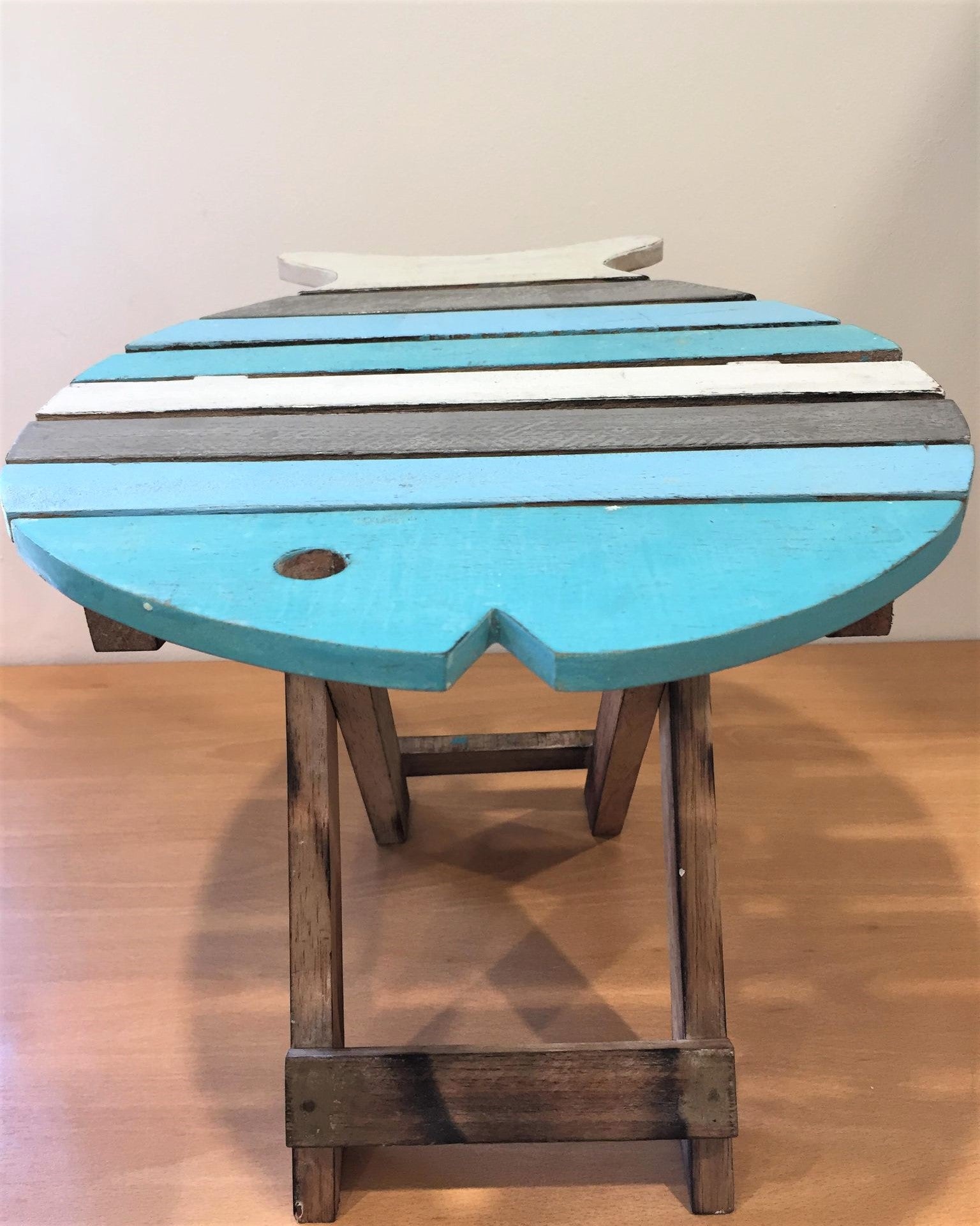 Small Wooden Fish Table