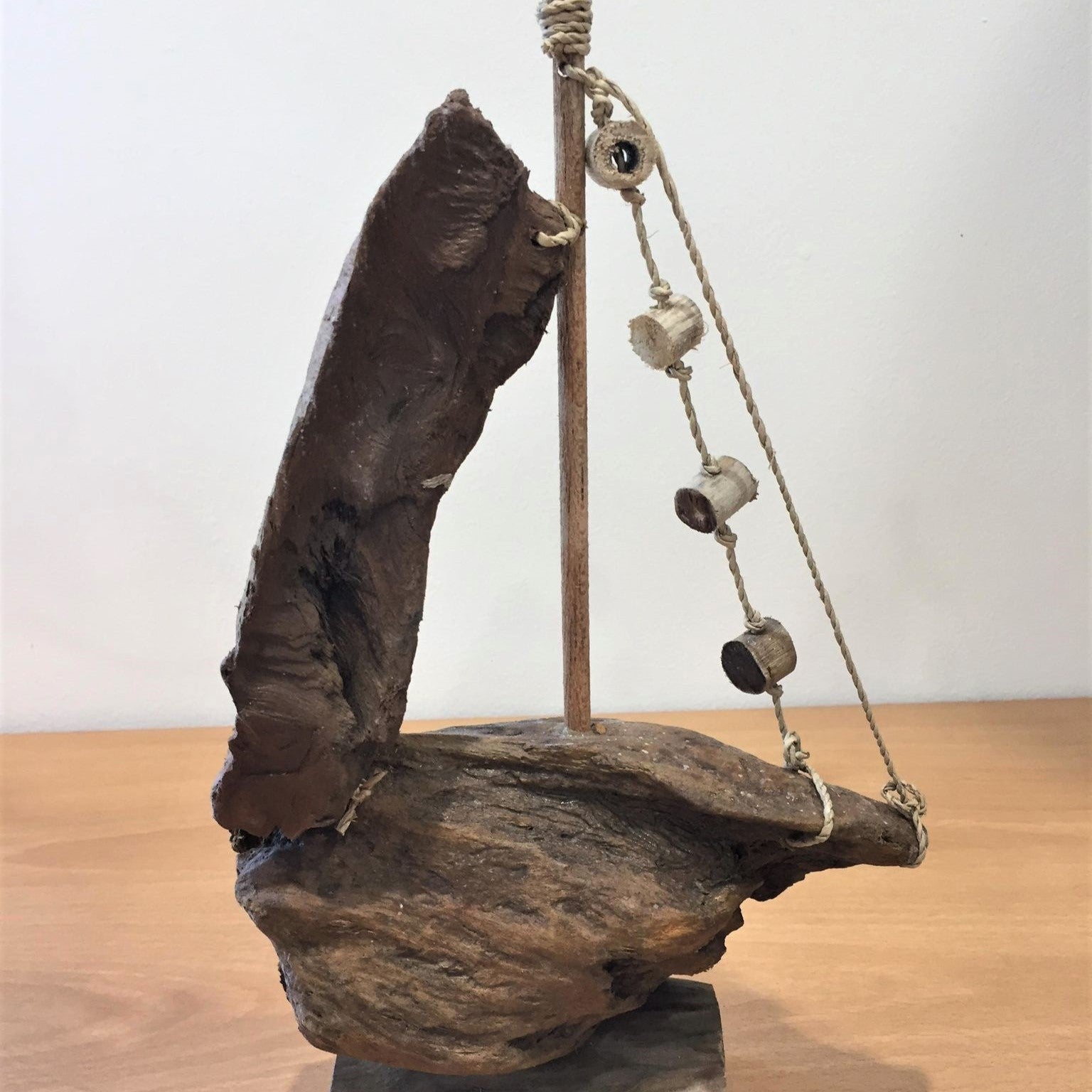 Driftwood Carved Boat