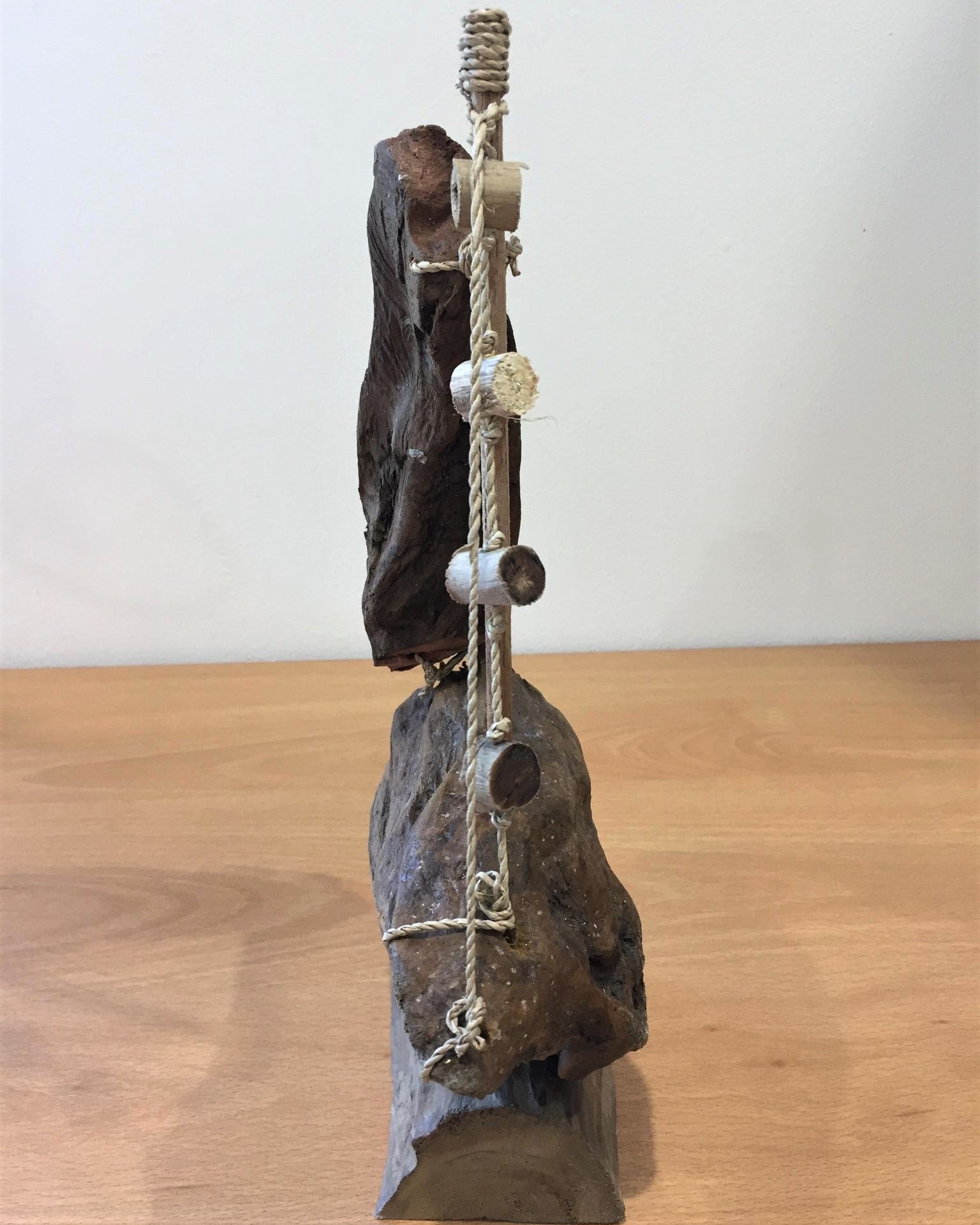 Driftwood Carved Boat