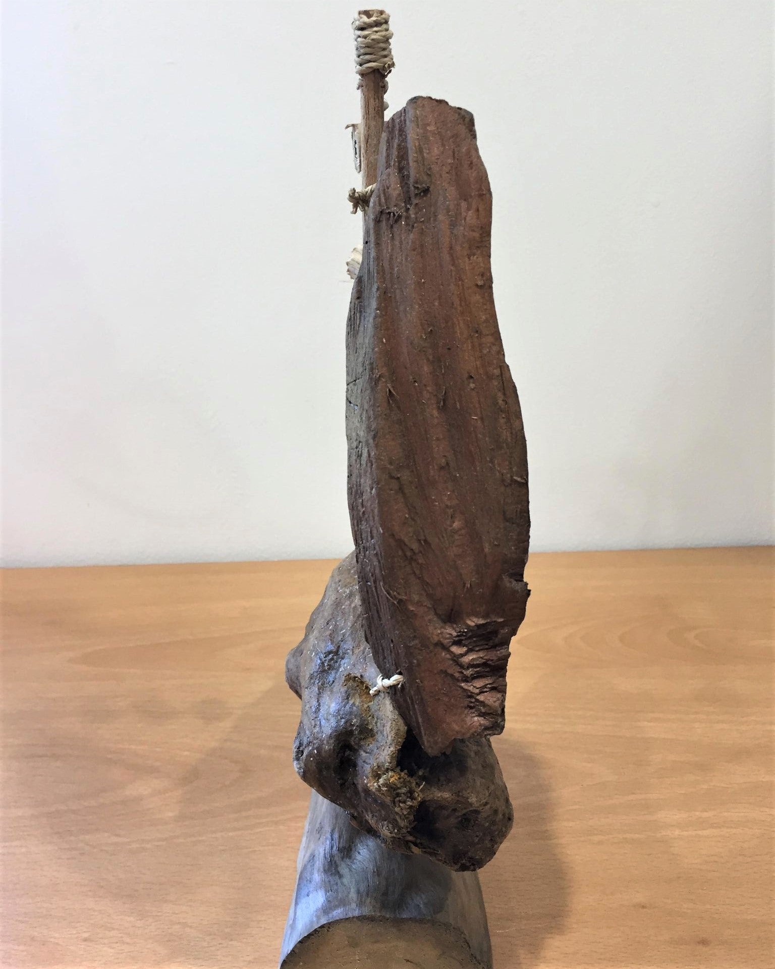 Driftwood Carved Boat