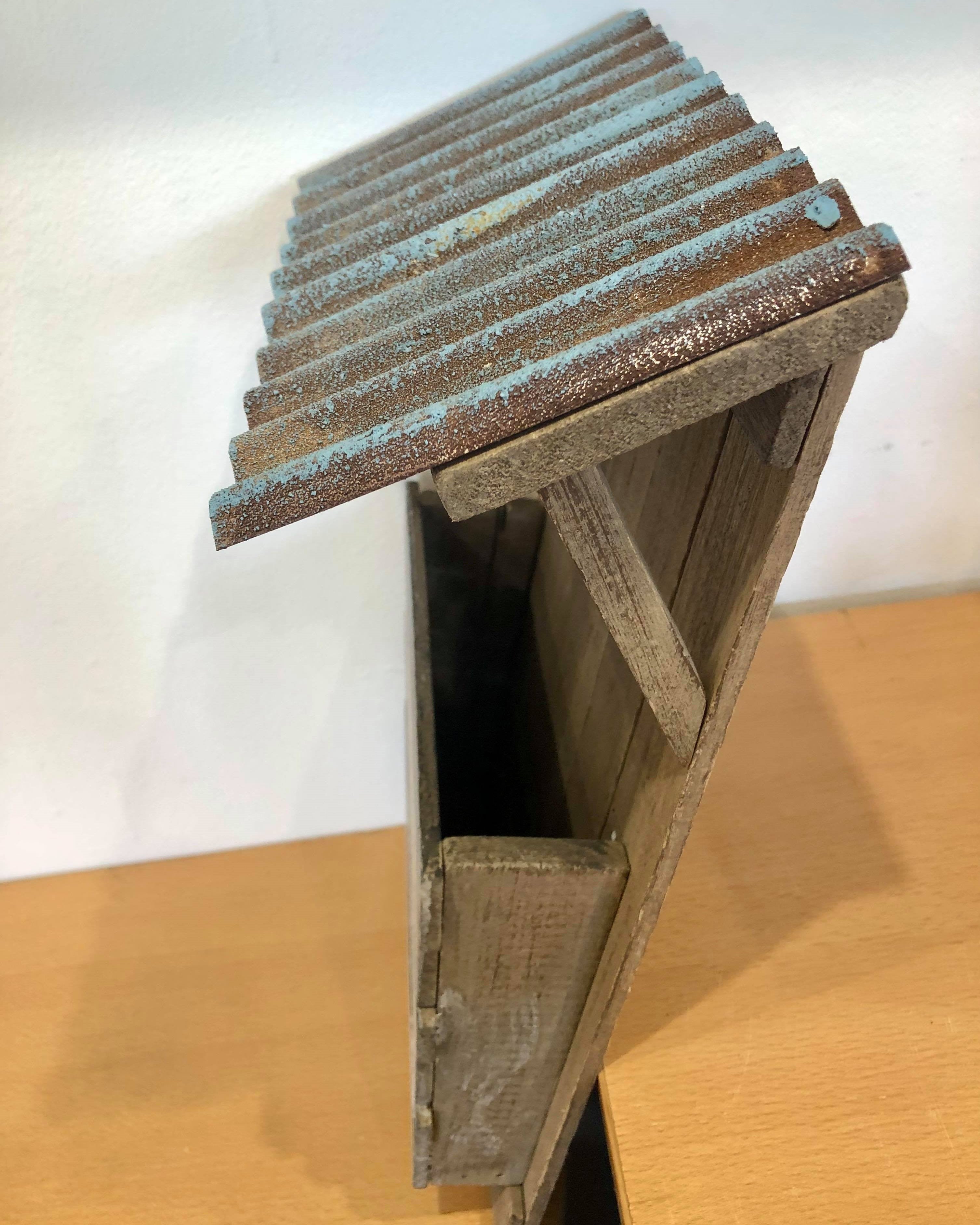 Rustic Wooden Memo Holder