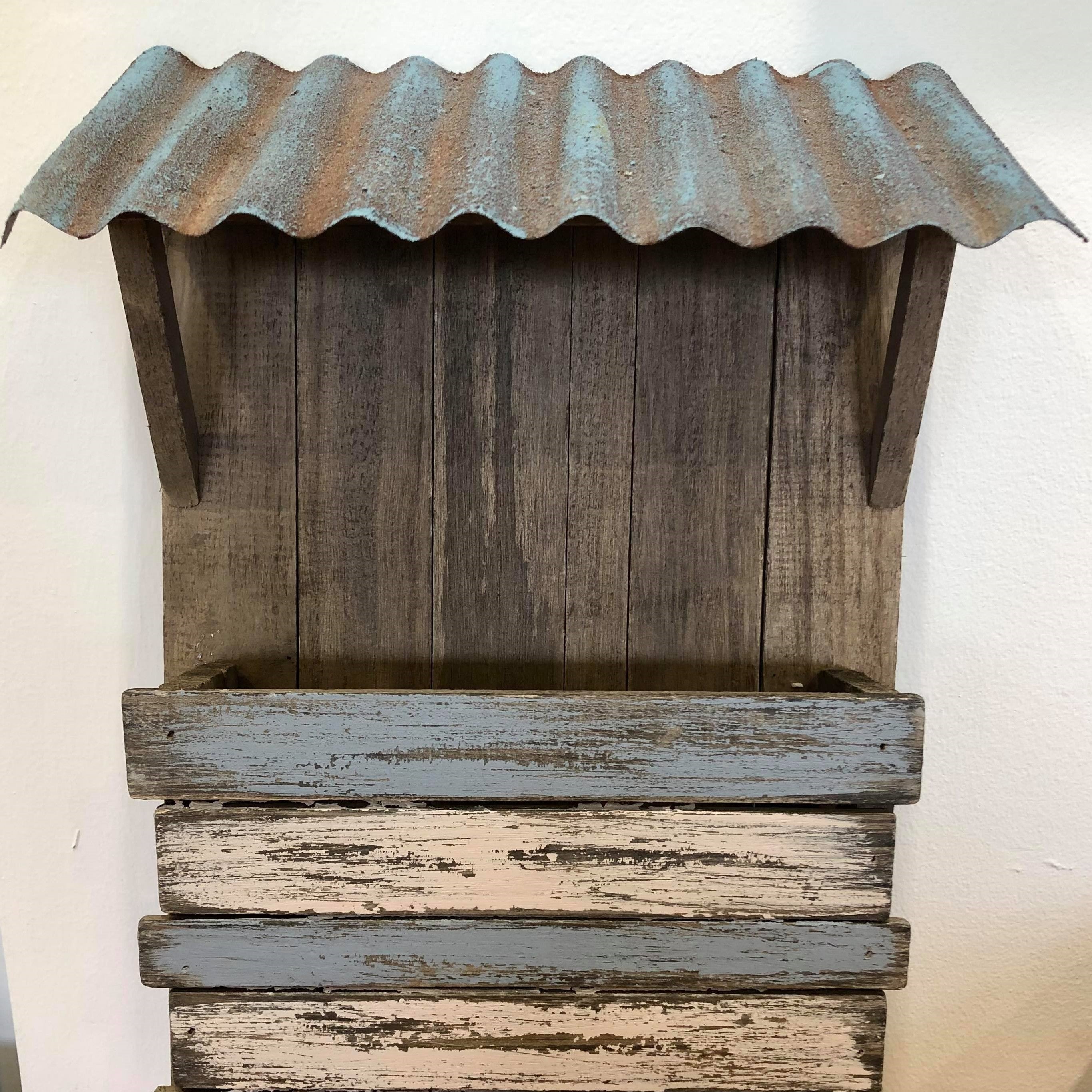 Rustic Wooden Memo Holder