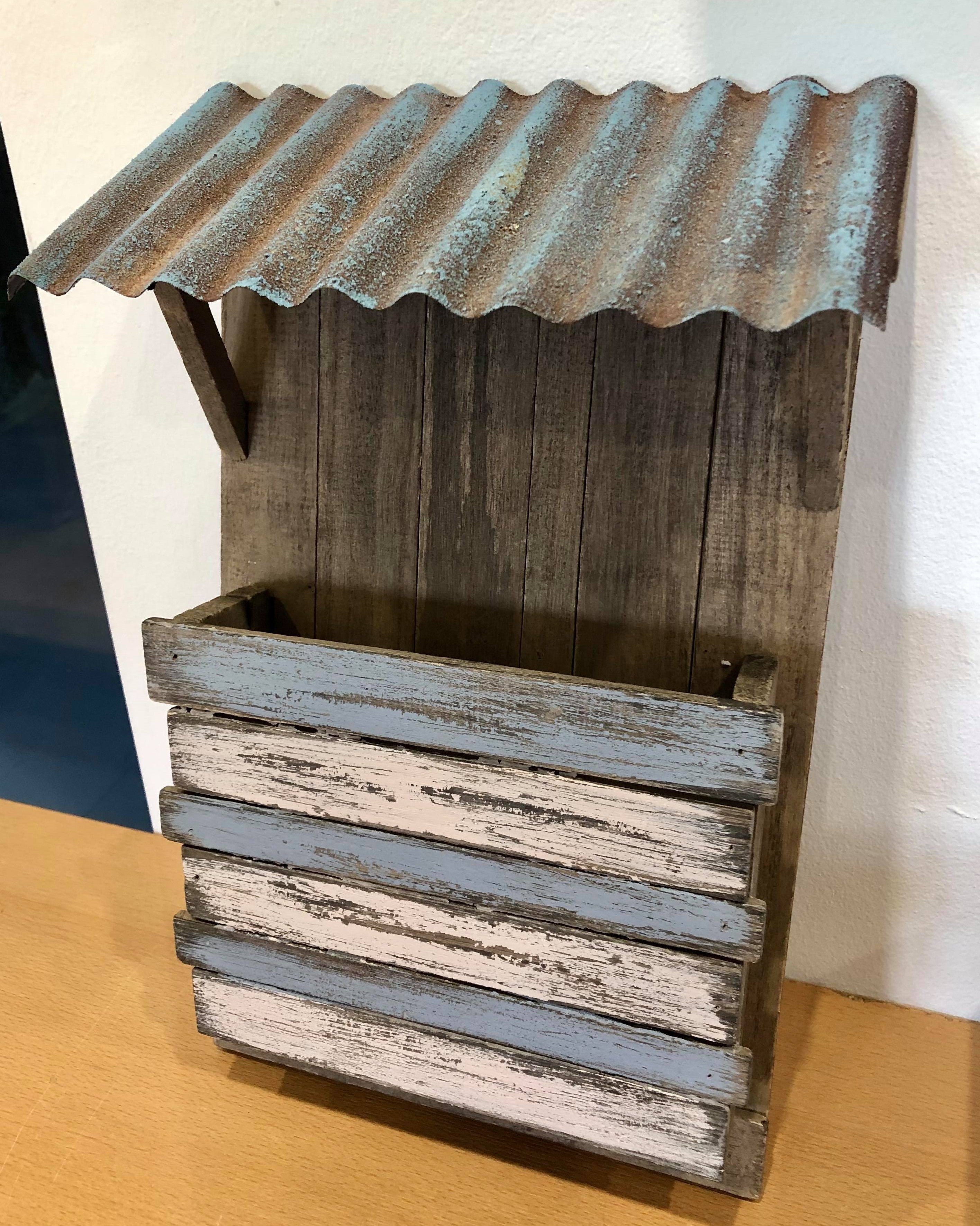 Rustic Wooden Memo Holder