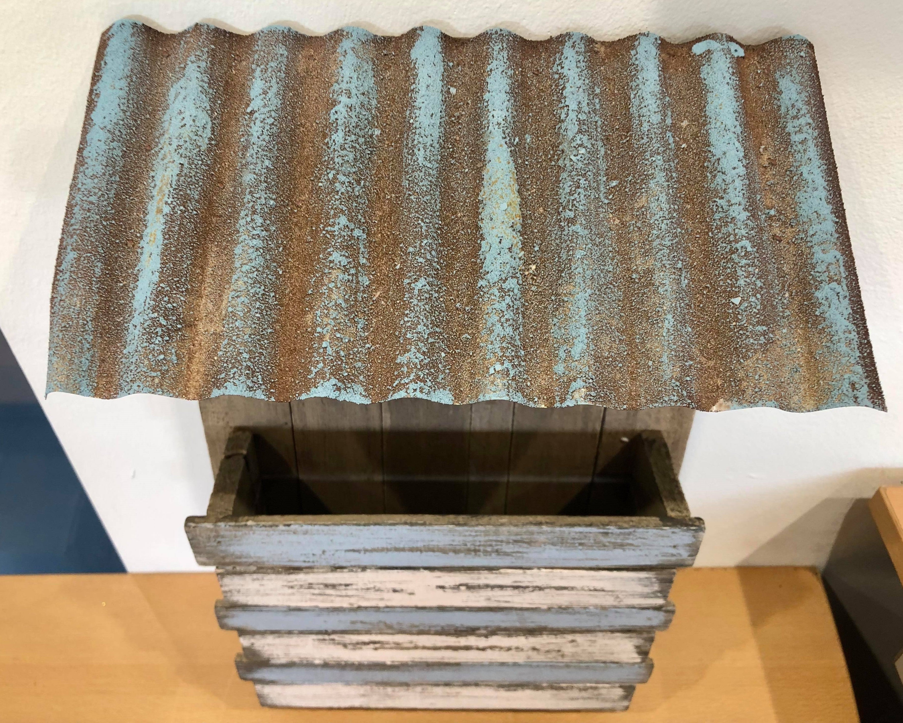 Rustic Wooden Memo Holder