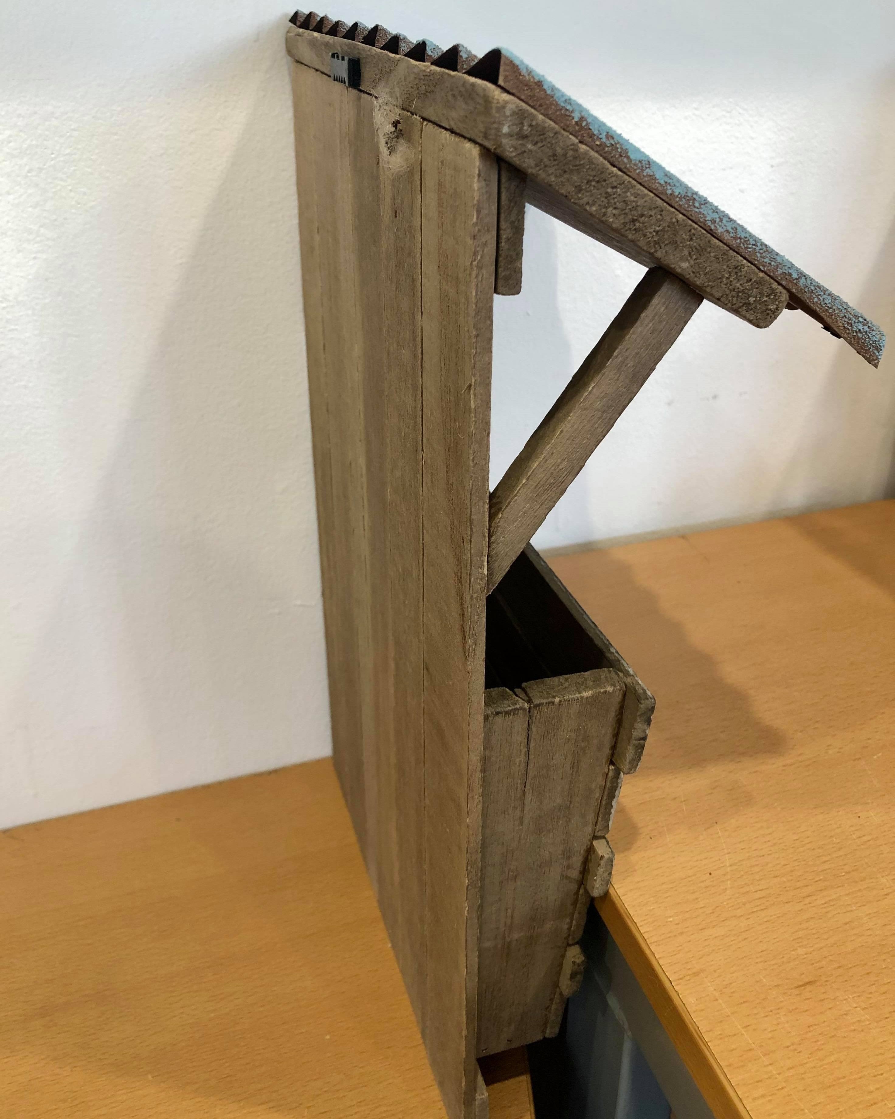 Rustic Wooden Memo Holder