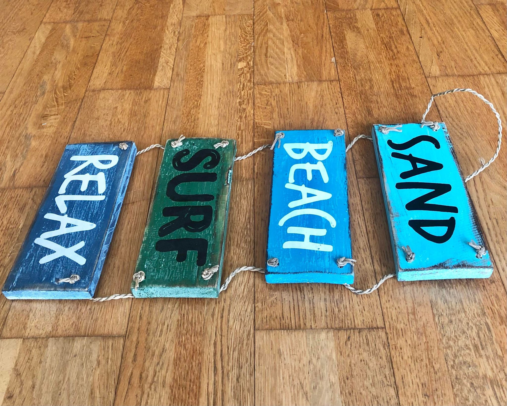 Sand Beach Surf Relax Hanging Blocks