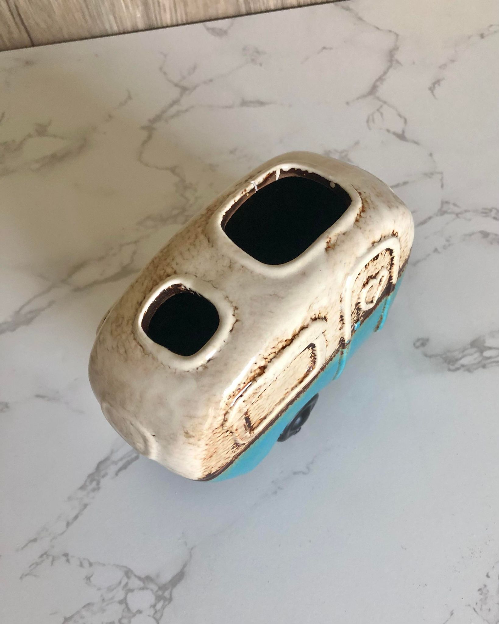 Ceramic Camper Van Toothbrush / Pen Holder