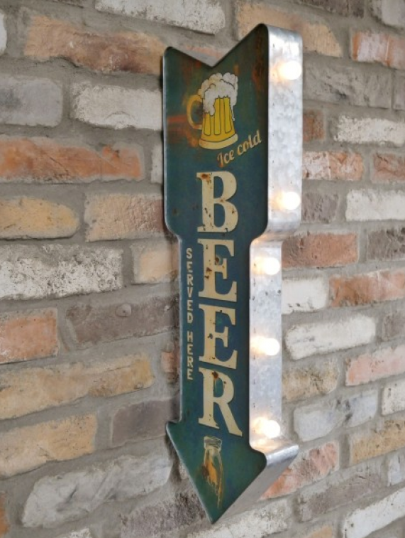 Light Up Beer Sign