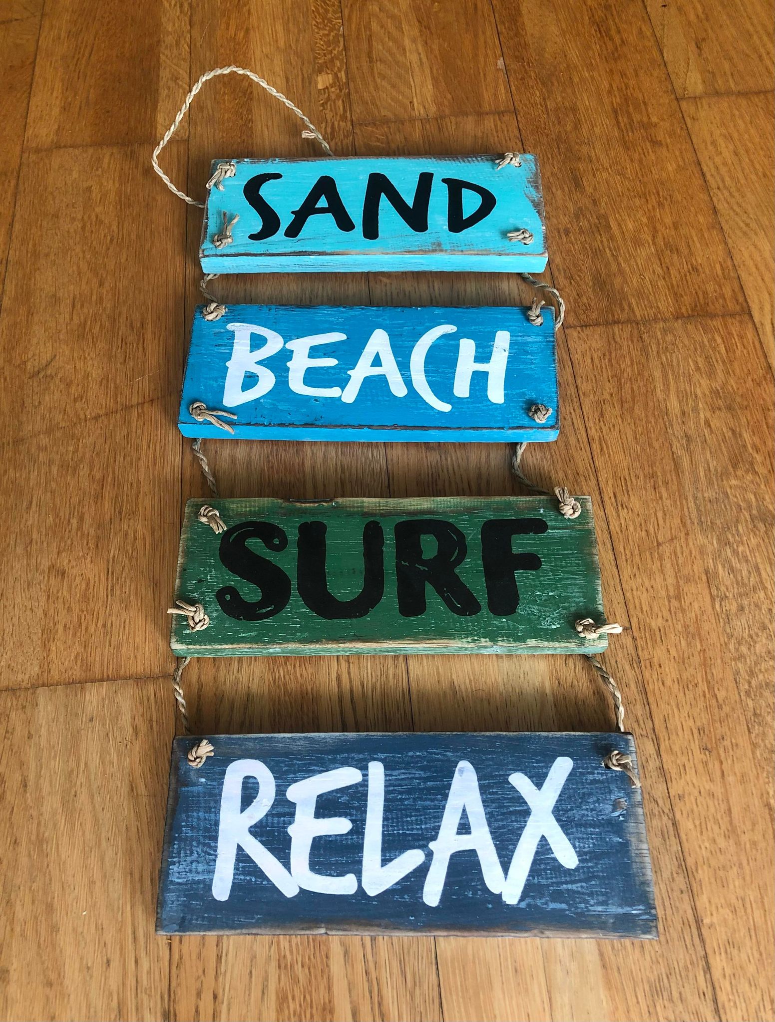 Sand Beach Surf Relax Hanging Blocks