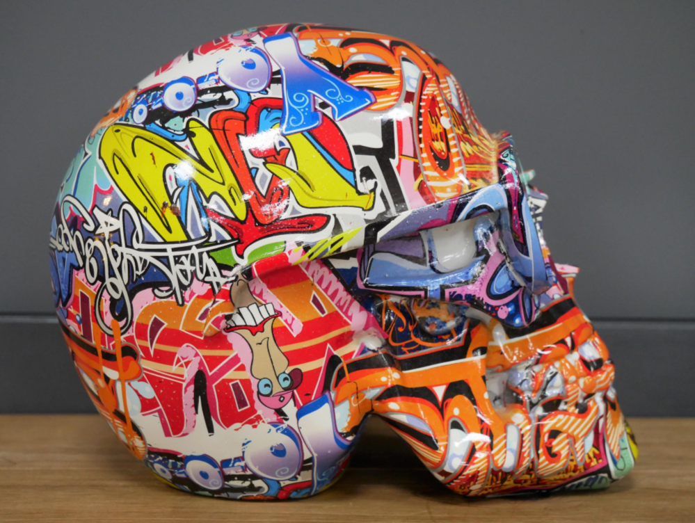 Skull With Mirrored Shades