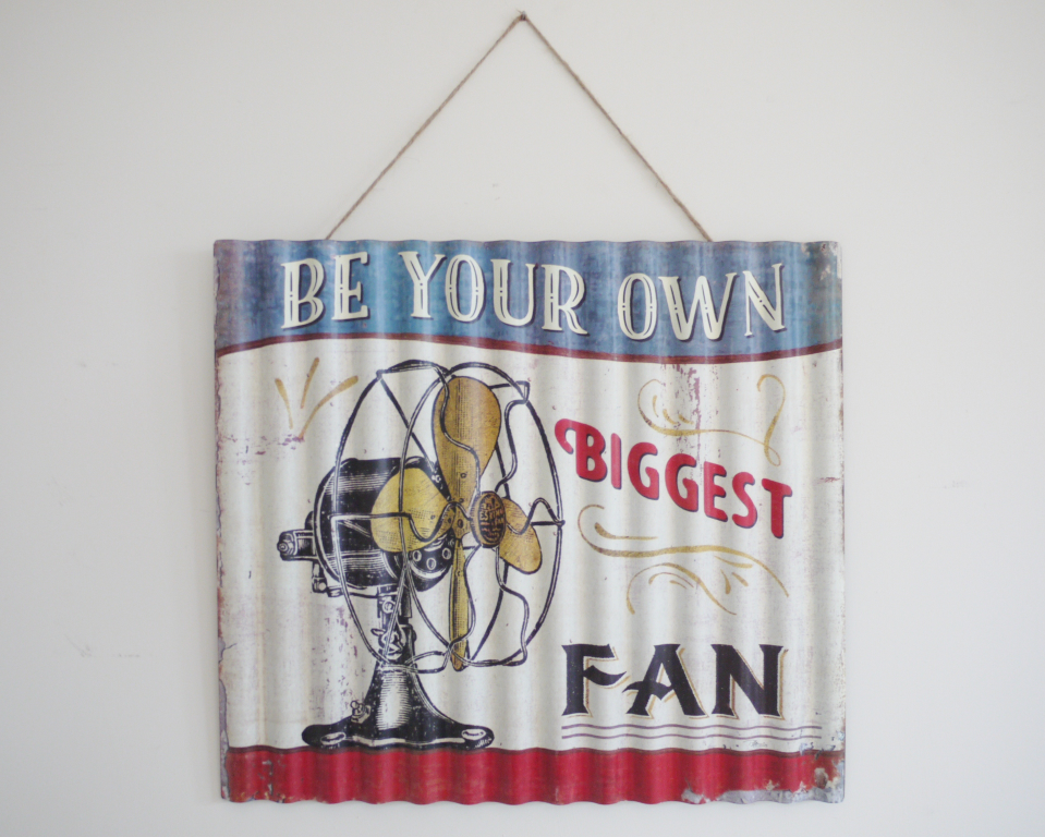 Corrugated Sign (Biggest Fan)