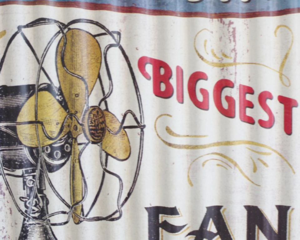 Corrugated Sign (Biggest Fan)