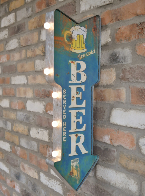 Light Up Beer Sign