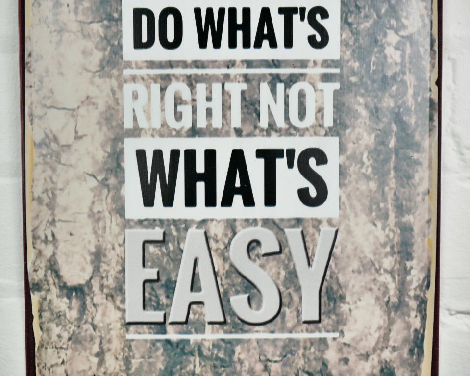 Sign (Do What's Right)