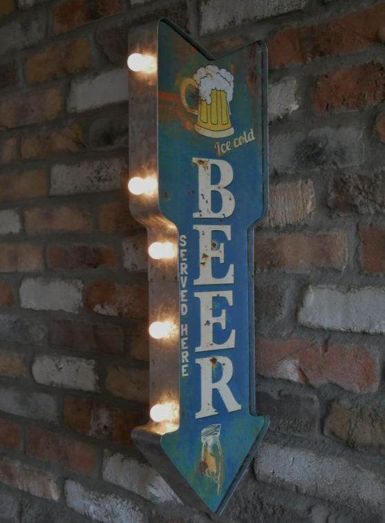 Light Up Beer Sign