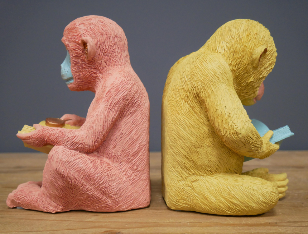Monkey Book Ends