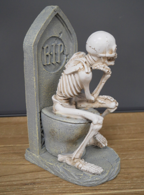 Skeleton On The Loo
