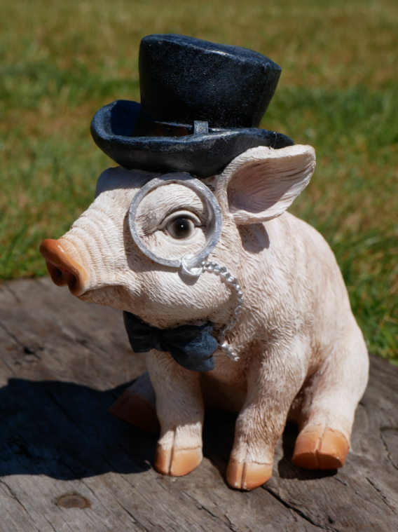 Pig With Monocle