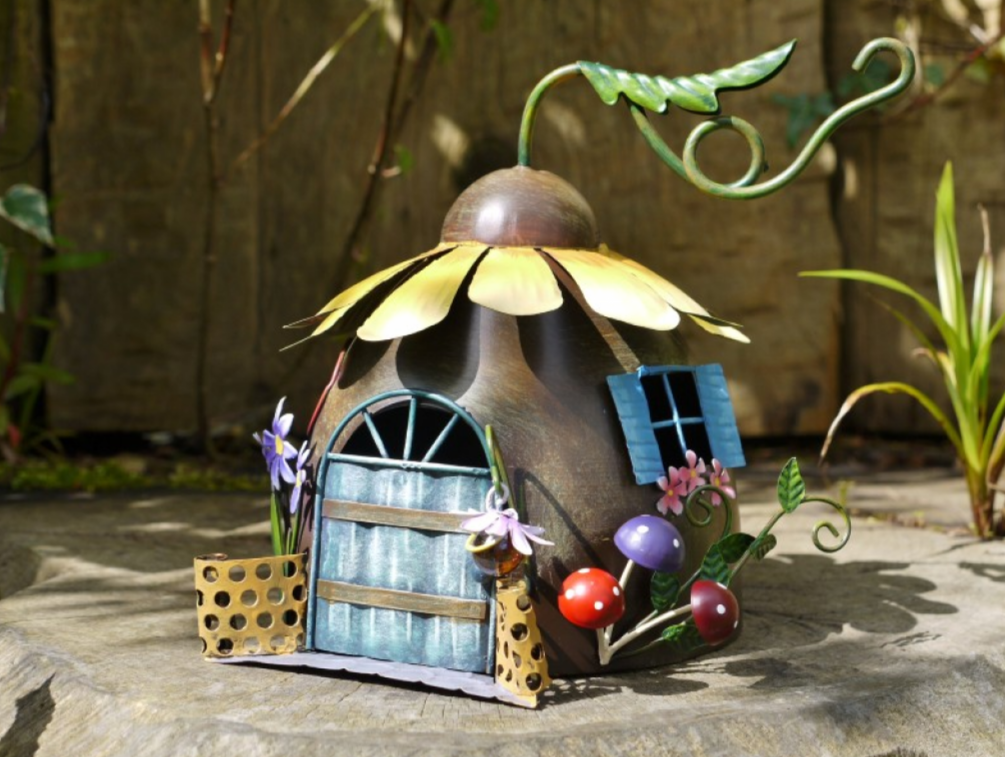Sunflower Fairy House