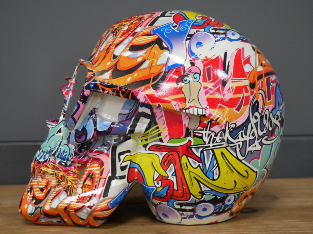 Skull With Mirrored Shades