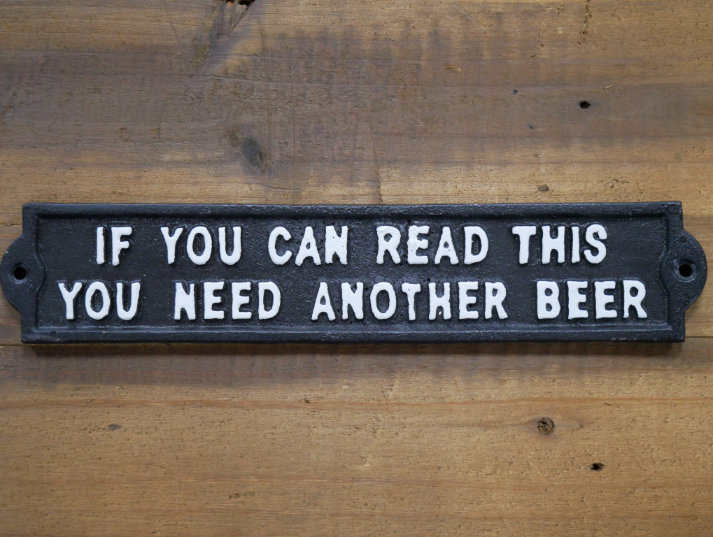 Sign (Another Beer - Black)