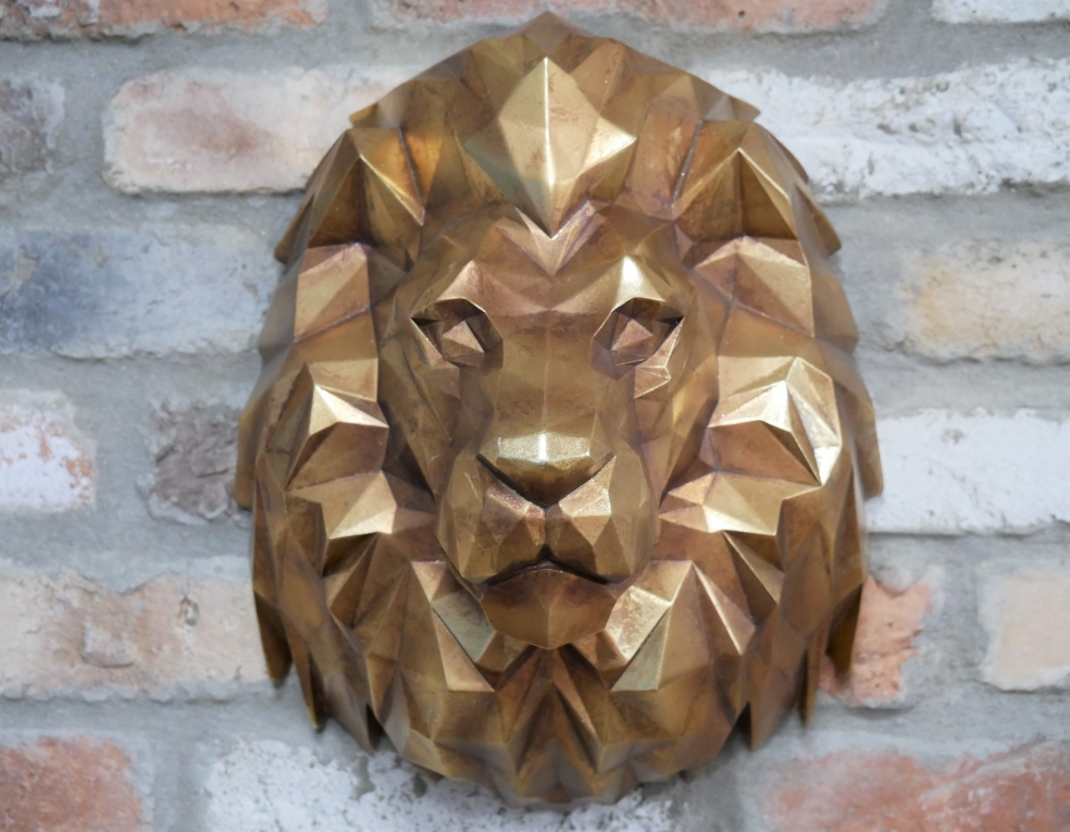 Geometric Lion Head