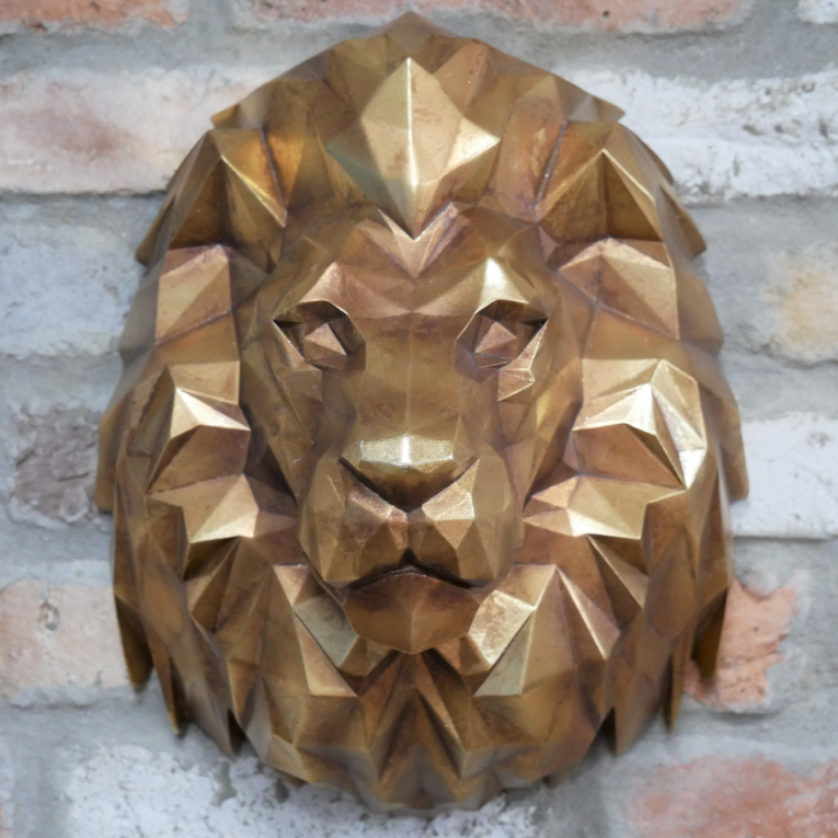 Geometric Lion Head