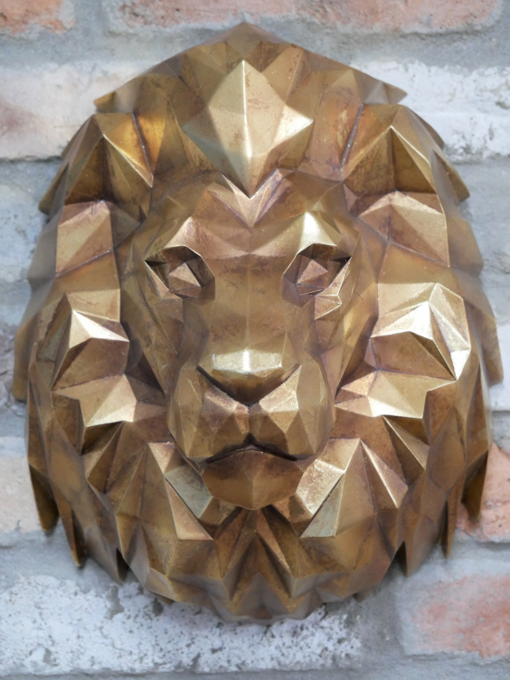 Geometric Lion Head