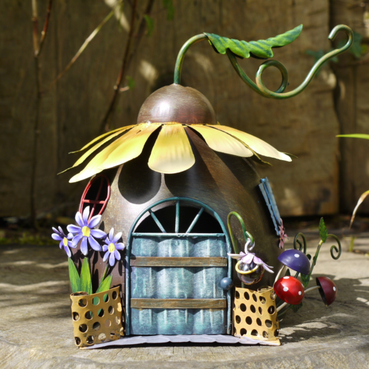 Sunflower Fairy House