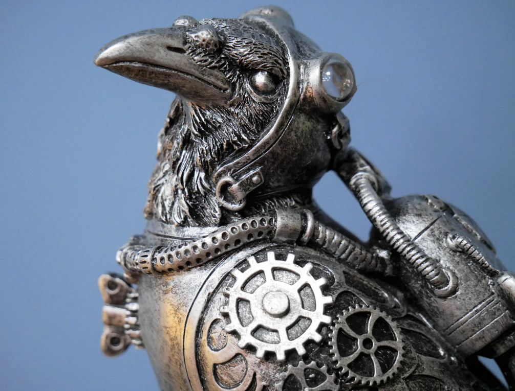 Steampunk Perched Bird