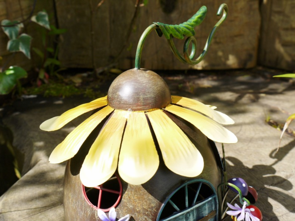 Sunflower Fairy House