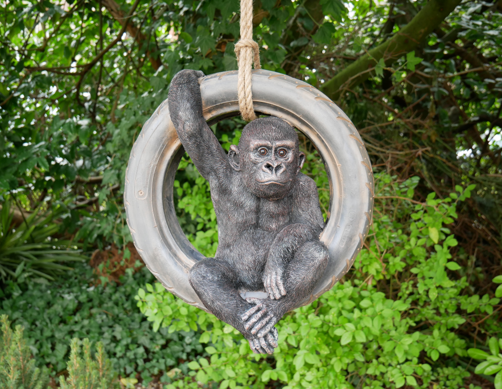 Gorilla On Tyre Swing