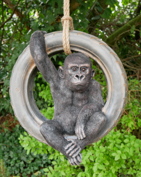 Gorilla On Tyre Swing