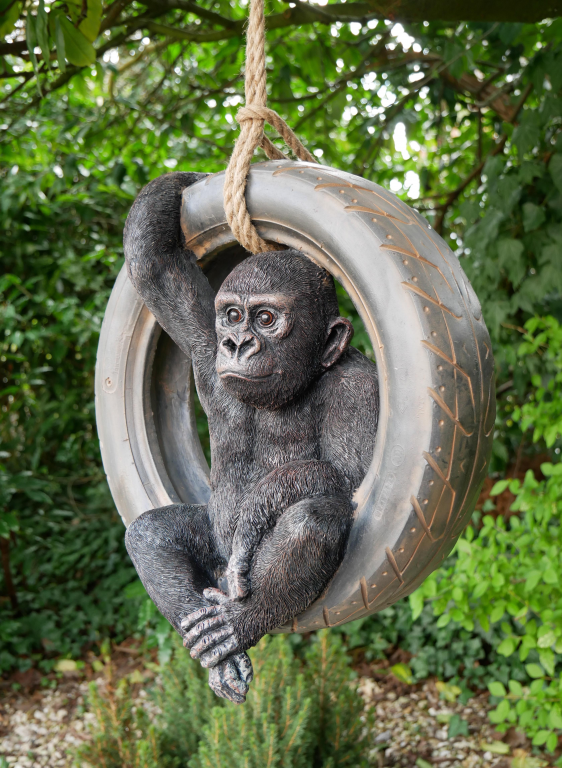 Gorilla On Tyre Swing