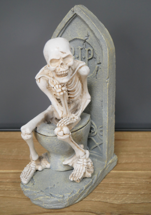 Skeleton On The Loo