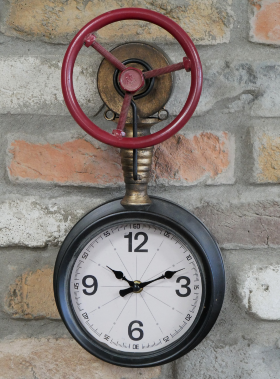 Industrial Pipe Clock