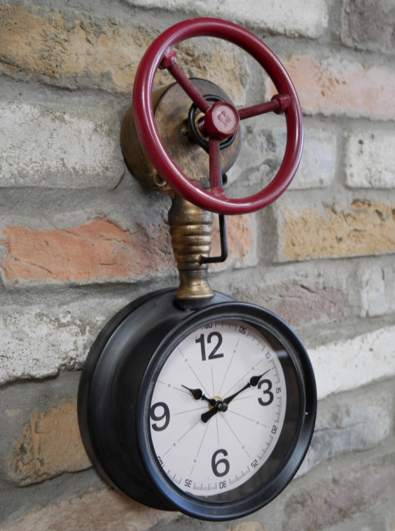 Industrial Pipe Clock