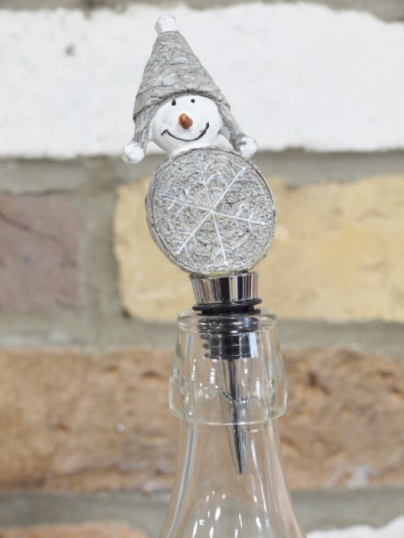 Snowman Bottle Top