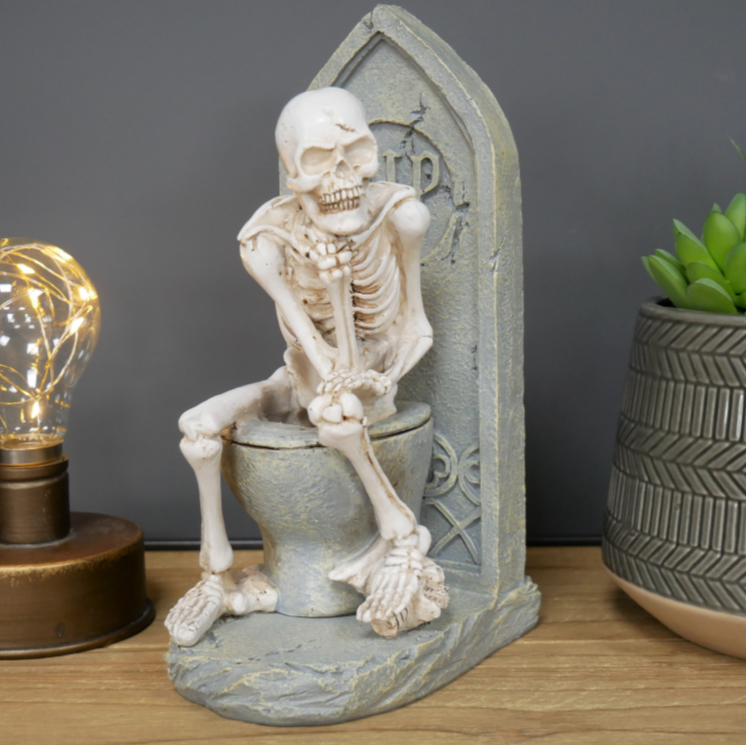 Skeleton On The Loo