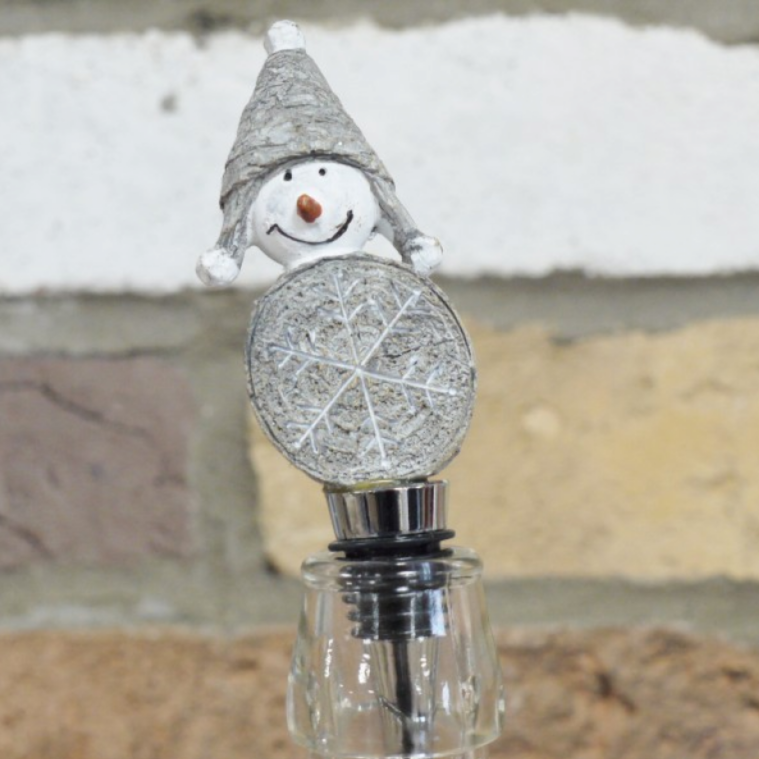 Snowman Bottle Top