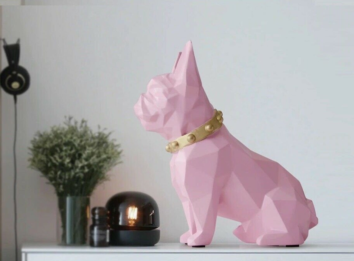 Geometric French Bulldog Piggy Bank